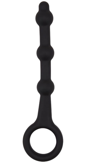 Черная анальная ёлочка Pleasure Piston - 17,5 см. - фото, цены