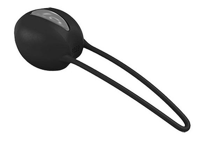 Чёрно-серый вагинальный шарик Smartballs Uno - фото, цены