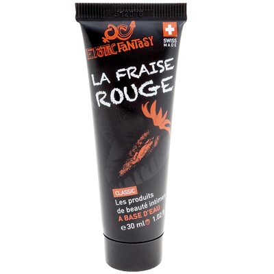 Лубрикант со вкусом клубники Erotic Fantasy La Fraise Rouge - 30 мл. - фото, цены
