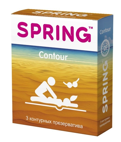 Контурные презервативы Spring Contour - 3 шт. - фото, цены