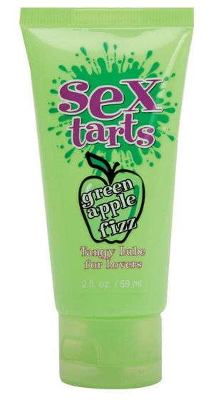 Оральный лубрикант с ароматом зеленого яблока Sex Tarts Lube - 59 мл. - фото, цены