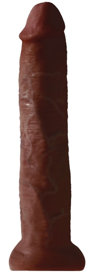 Коричневый фаллоимитатор-гигант на присоске 13 Cock - 33 см. - фото, цены