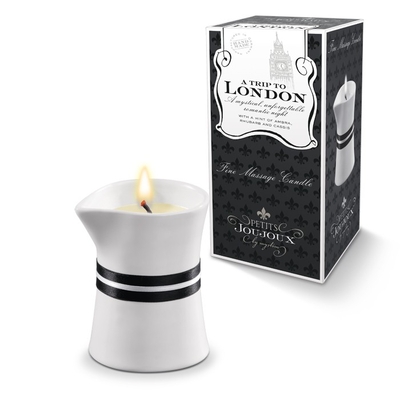 Массажное масло в виде малой свечи Petits Joujoux London с ароматом ревеня, амбры и чёрной смородины - фото, цены