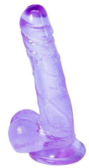 Фиолетовый фаллоимитатор Oxygen - 17,5 см. - фото, цены