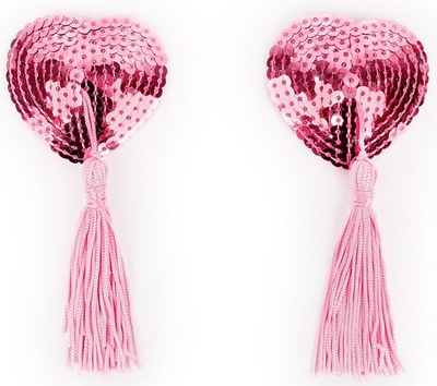 Розовые пэстисы-сердечки с кисточками - фото, цены