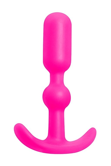 Розовая силиконовая анальная пробка Anal Anchor - 10,2 см. - фото, цены