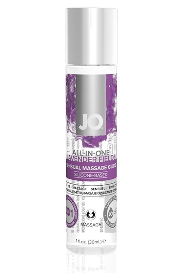 Массажный гель All-in-one Massage Oil Lavender с ароматом лаванды - 30 мл. - фото, цены
