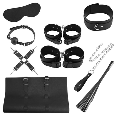 Оригинальный БДСМ-набор из 9 предметов в черной сумке - фото, цены