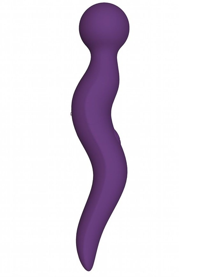 Фиолетовый жезловый вибромассажёр Cassi - 21 см. - фото, цены