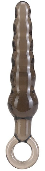 Дымчатая фигурная анальная ёлочка Anal Stick - 14 см. - фото, цены