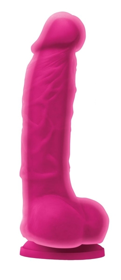 Розовый фаллоимитатор с двойным слоем Dual Density 5 - 17,8 см. - фото, цены