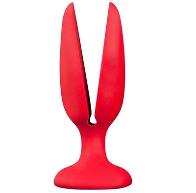 Красная пробка-бутон Menzstuff Flower Butt Plug 6inch - 15 см. - фото, цены