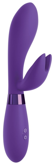 Фиолетовый вибратор-кролик #bestever Silicone Vibrator - 21,2 см. - фото, цены
