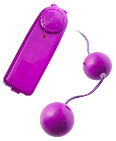 Фиолетовые вагинальные шарики с вибрацией - фото, цены