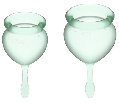 Набор зеленых менструальных чаш Feel good Menstrual Cup - фото, цены