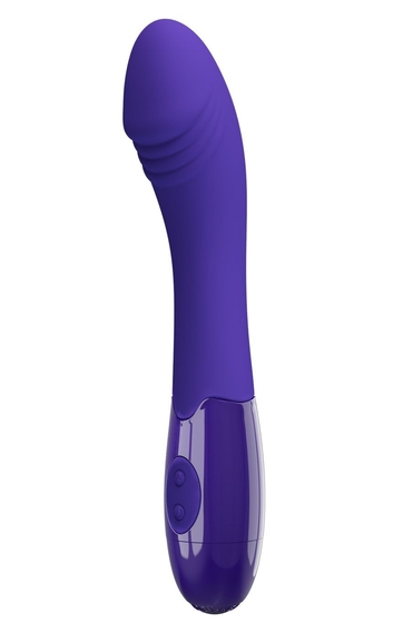 Фиолетовый вибростимулятор Elemetal-Youth - 19,3 см. - фото, цены