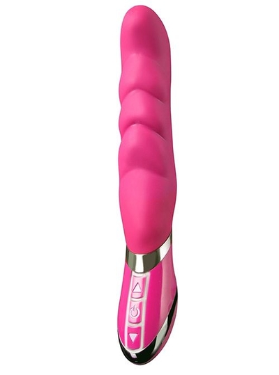 Розовый вибратор для G-стимуляции Optimal G 7.5inch Rechargeable Vibrator - 19 см. - фото, цены