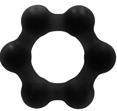 Черное эрекционное кольцо No.82 Weighted Cock Ring - фото, цены