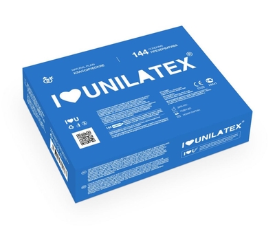 Классические презервативы Unilatex Natural Plain - 144 шт. - фото, цены