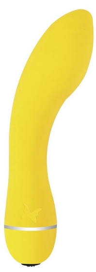 Желтый вибратор Fantasy Foxy - 15,7 см. - фото, цены