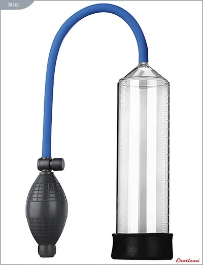 Прозрачная вакуумная помпа Eroticon Pump X1 с грушей - фото, цены