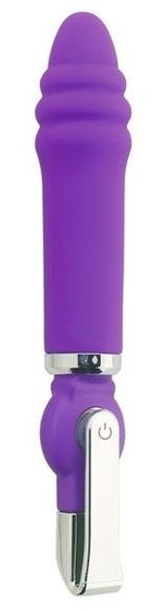 Фиолетовый вибратор Alice 20-Function Desire Vibe - 16 см. - фото, цены