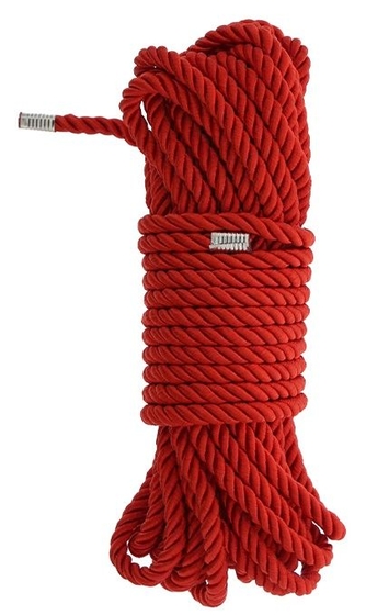 Красная веревка Deluxe Bondage Rope - 10 м. - фото, цены