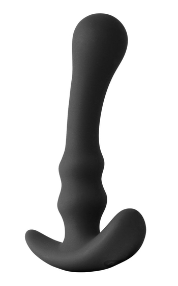 Черная силиконовая анальная пробка Pillager Iii - 14 см. - фото, цены