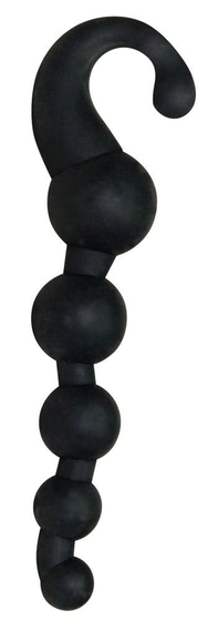 Чёрный анальный стимулятор Smile Bowler - 17 см. - фото, цены