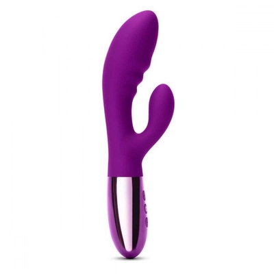 Фиолетовый вибромассажер-кролик Blend - 20,2 см. - фото, цены