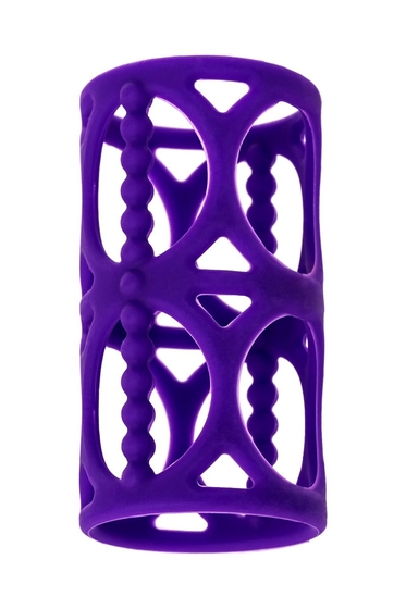 Фиолетовая насадка-сетка на член - фото, цены