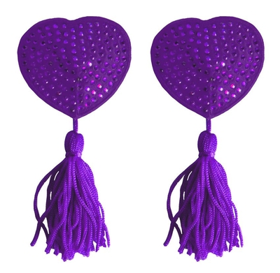 Фиолетовые пестисы-сердечки Tassels Heart - фото, цены