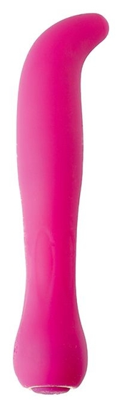 Ярко-розовый перезаряжаемый G-вибратор Baelli - 12 см. - фото, цены
