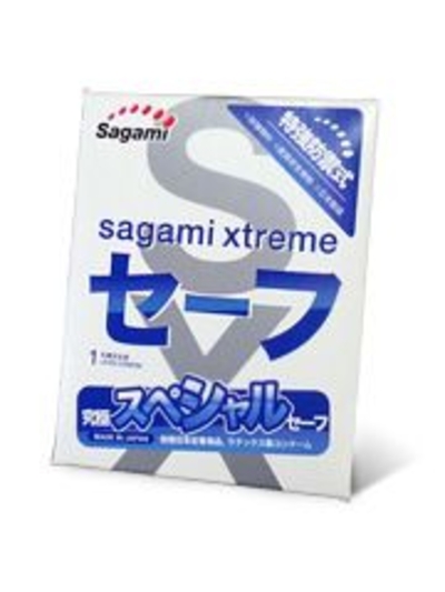 Презерватив Sagami Xtreme Ultrasafe с двойным количеством смазки - 1 шт. - фото, цены