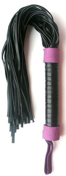 Черно-фиолетовая плетка Notabu - 45 см. - фото, цены