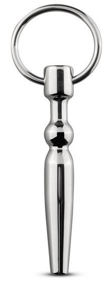 Уретральный стимулятор Sinner Hollow Penis Plug with Ring - 11 см. - фото, цены