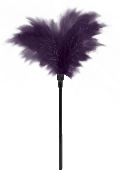 Пластиковая метелочка с фиолетовыми пёрышками Small Feather Tickler - 32 см. - фото, цены