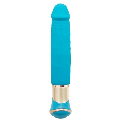 Голубой вибратор Ecstasy Deluxe Rowdy Dong - 21,5 см. - фото, цены