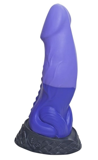 Фиолетовый фаллоимитатор Ночная Фурия Large - 26,5 см. - фото, цены