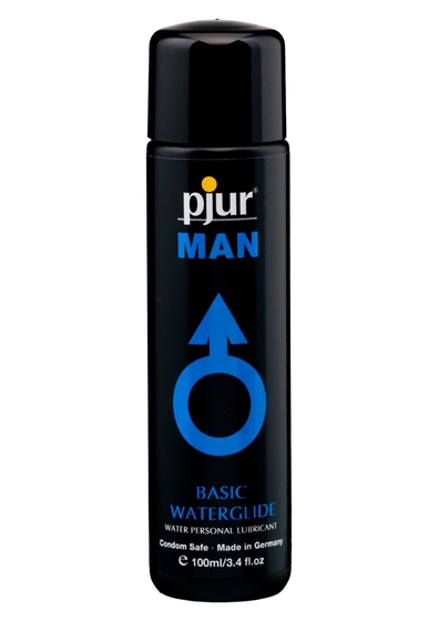 Лубрикант для мужчин pjur Man Basic Water Glide на водной основе - 100 мл. - фото, цены