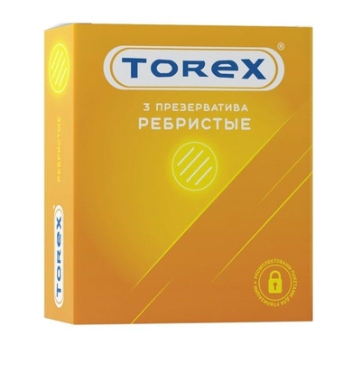 Текстурированные презервативы Torex Ребристые - 3 шт. - фото, цены