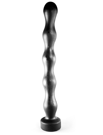 Мега-ёлочка для анальной стимуляции All Black - 32 см. - фото, цены