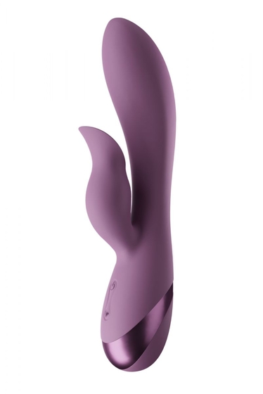 Фиолетовый перезаряжаемый вибратор Ida - 19,6 см. - фото, цены