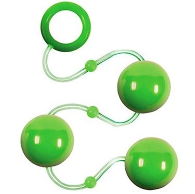 Зеленые анальные шарики Renegade Pleasure Balls - фото, цены