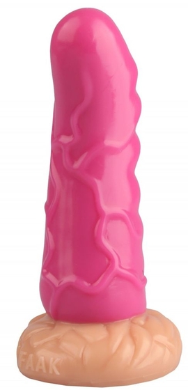 Розовая анальная втулка с венками - 18 см. - фото, цены