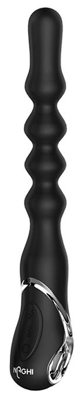 Черный анальный вибратор Naghi No.30 - 26 см. - фото, цены