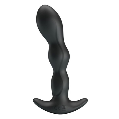 Черный анальный стимулятор простаты с вибрацией Special Anal Massager - 14,5 см. - фото, цены