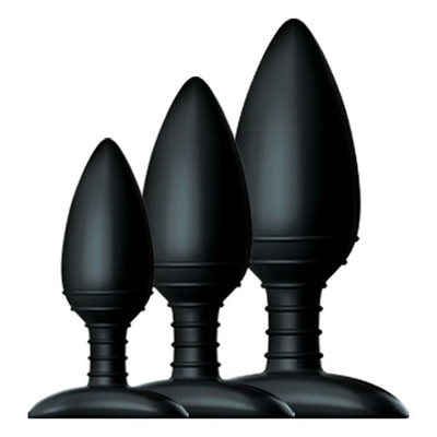 Набор из 3 черных анальных втулок Nexus Butt Plug Trio Set - фото, цены