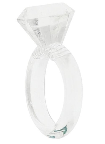 Эрекционное кольцо в виде колечка Silicon Diamond Cockring - фото, цены