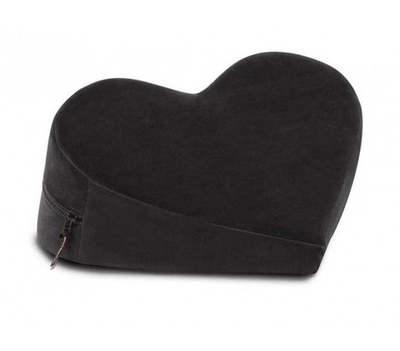 Черная вельветовая подушка для любви Liberator Retail Heart Wedge - фото, цены